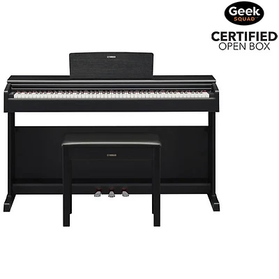 Open Box - Yamaha YDP145 ARIUS Standard 88-Key Weighted Hammer Action Digital Piano w/ Stand, Bench & 3 Pedals - Black