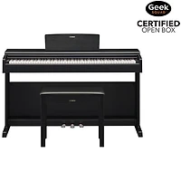 Open Box - Yamaha YDP145 ARIUS Standard 88-Key Weighted Hammer Action Digital Piano w/ Stand, Bench & 3 Pedals - Black