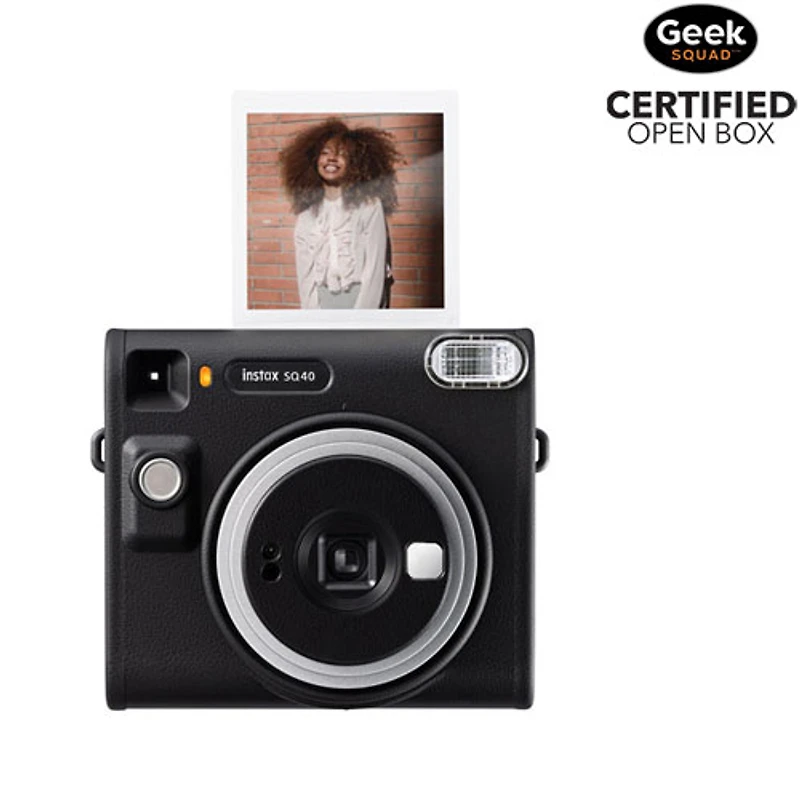 Open Box - Fujifilm Instax SQUARE SQ40 Instant Camera - Black