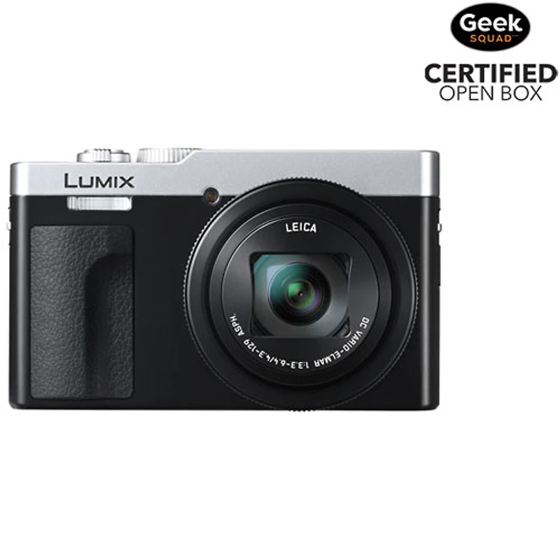 Open Box - Panasonic LUMIX ZS99S Wi-Fi 20.3 MP 30x Optical Zoom 4K Video Digital Camera - Silver