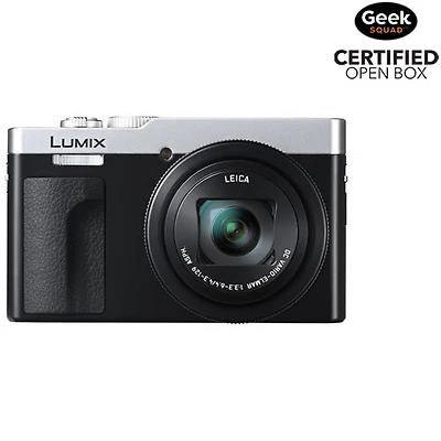 Open Box - Panasonic LUMIX ZS99S Wi-Fi 20.3 MP 30x Optical Zoom 4K Video Digital Camera - Silver