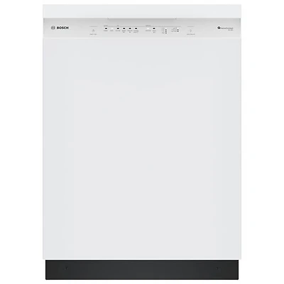 Open Box - Bosch 300 Series 24" 48dB Built-In Dishwasher w/Stainless Steel Tub (SHE41CM2N) - White - Scratch & Dent