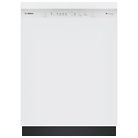 Open Box - Bosch 300 Series 24" 48dB Built-In Dishwasher w/Stainless Steel Tub (SHE41CM2N) - White - Scratch & Dent