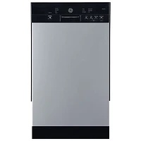 Open Box - GE 18" 52dB Built-In Dishwasher with Stainless Steel Tub (GBF180SSMSS) - Stainless Steel - Scratch & Dent