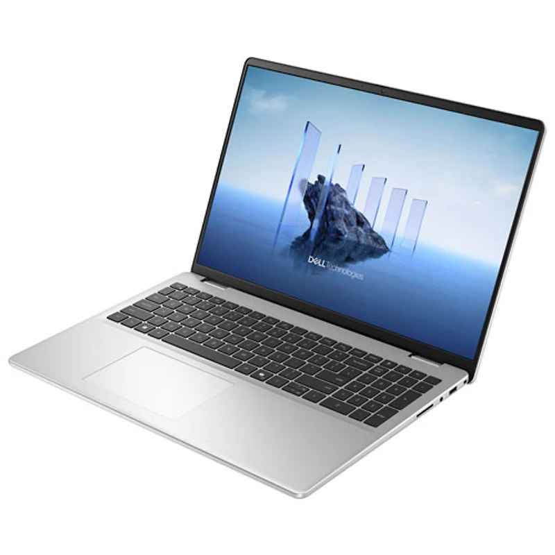 Portable à écran tactile de 16 po de Dell - Argenté platine (Core 7 150U d'Intel/RAM 16 Go/SSD 1 To/Windows 11 Famille)