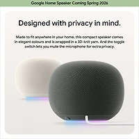 Google Home Audio Smart Speaker with Google Assistant - Hazel - Coming Spring 2026