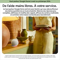 Haut-parleur intelligent Google Home avec Assistant Google - Porcelaine - Printemps 2026