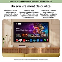 Haut-parleur intelligent Google Home avec Assistant Google - Porcelaine - Printemps 2026