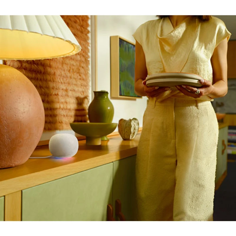 Haut-parleur intelligent Google Home avec Assistant Google - Porcelaine - Printemps 2026