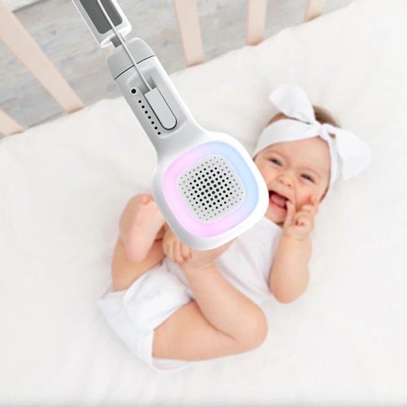 Interphone de surveillance intelligent connecté SkyVision AI Pro de Hubble avec suivi du sommeil, vision nocturne et rotation/inclinaison (HCTNSKYPRX)