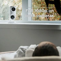 Caméra Nursery Pal Dual Vision de Hubble Connected avec suivi du sommeil, vision nocturne et panorama/inclinaison (HCTNPDVXBU)