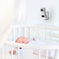 Caméra Nursery Pal Dual Vision de Hubble Connected avec suivi du sommeil, vision nocturne et panorama/inclinaison (HCTNPDVXBU)