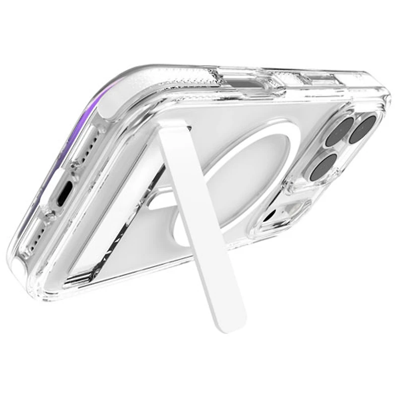 ZAGG Santa Cruz Snap Fitted Hard Shell Case with MagSafe & Kickstand for iPhone 17 Pro - White