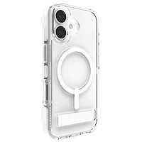 Étui rigide ajusté Santa Cruz Snap de ZAGG avec MagSafe et béquille pour iPhone 17 - Blanc