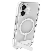 Étui rigide ajusté Santa Cruz Snap de ZAGG avec MagSafe et béquille pour iPhone 17 - Blanc