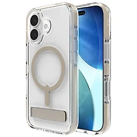 Étui rigide ajusté Santa Cruz Snap de ZAGG avec MagSafe et béquille pour iPhone 17 - Titane