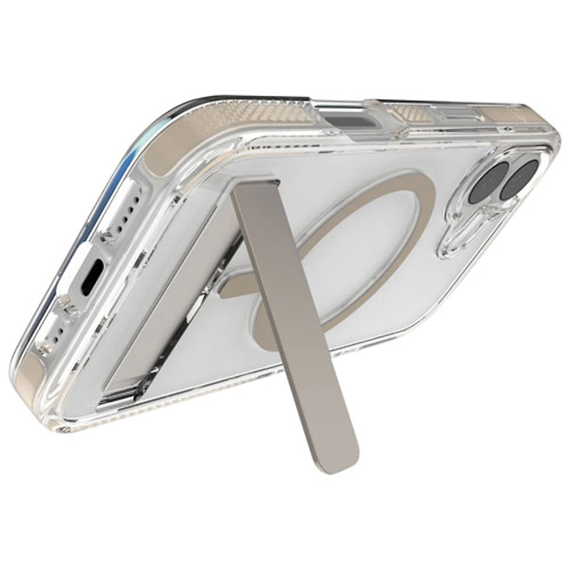 Étui rigide ajusté Santa Cruz Snap de ZAGG avec MagSafe et béquille pour iPhone 17 - Titane
