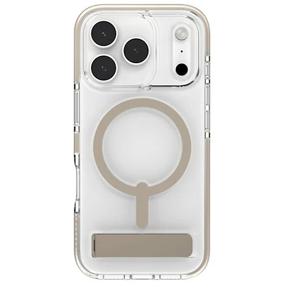 ZAGG Santa Cruz Snap Fitted Hard Shell Case with MagSafe & Kickstand for iPhone 17 Pro - Titanium