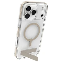 ZAGG Santa Cruz Snap Fitted Hard Shell Case with MagSafe & Kickstand for iPhone 17 Pro Max - Titanium
