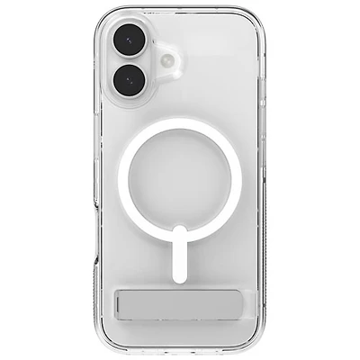 ZAGG Crystal Palace Snap Fitted Hard Shell Case with Kickstand for iPhone 17 - Clear