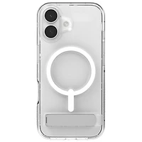 ZAGG Crystal Palace Snap Fitted Hard Shell Case with Kickstand for iPhone 17 - Clear