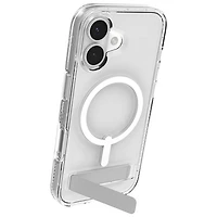 ZAGG Crystal Palace Snap Fitted Hard Shell Case with Kickstand for iPhone 17 - Clear