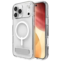 Étui rigide ajusté Crystal Palace Snap de ZAGG avec béquille pour iPhone 17 Pro Max - Transparent