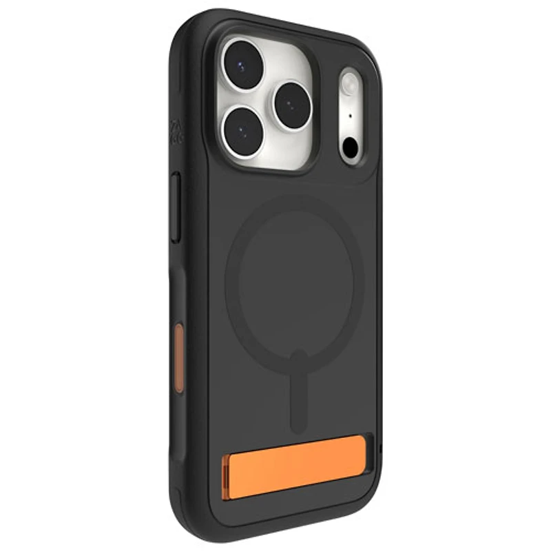 ZAGG Sedona Snap Fitted Hard Shell Case with MagSafe & Kickstand for iPhone 17 Pro - Black