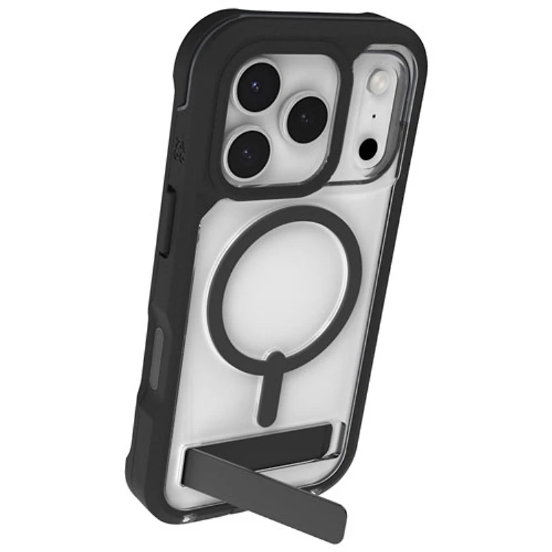 ZAGG Rainier Snap Fitted Hard Shell Case with Kickstand for iPhone 17 Pro - Black