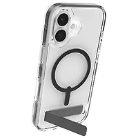 Étui rigide ajusté Santa Cruz Snap de ZAGG avec MagSafe et béquille pour iPhone 17 - Noir