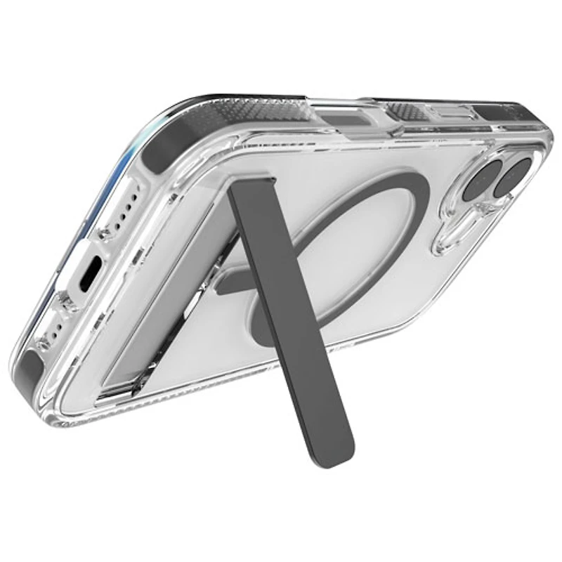 Étui rigide ajusté Santa Cruz Snap de ZAGG avec MagSafe et béquille pour iPhone 17 - Noir