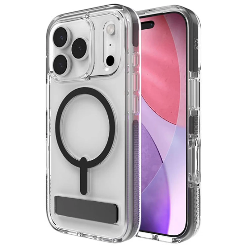 ZAGG Santa Cruz Snap Fitted Hard Shell Case with MagSafe & Kickstand for iPhone 17 Pro - Black