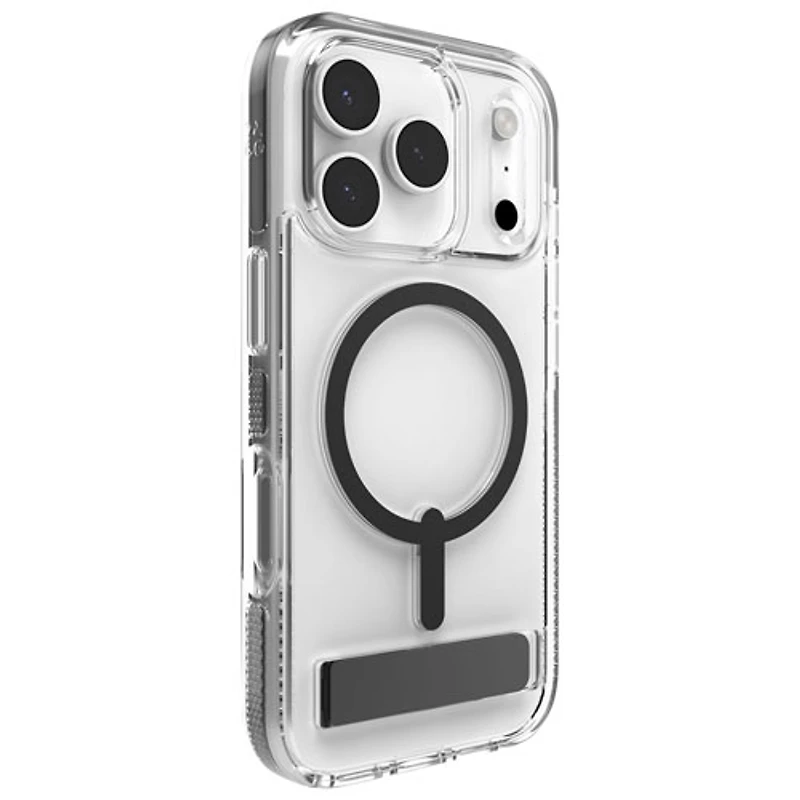 ZAGG Santa Cruz Snap Fitted Hard Shell Case with MagSafe & Kickstand for iPhone 17 Pro - Black