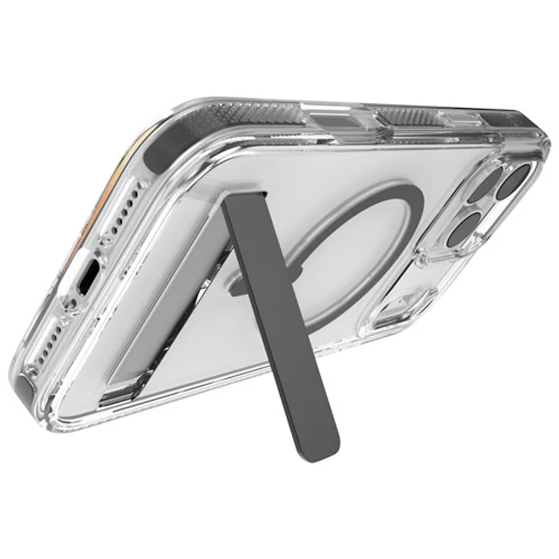 ZAGG Santa Cruz Snap Fitted Hard Shell Case with MagSafe & Kickstand for iPhone 17 Pro Max - Black