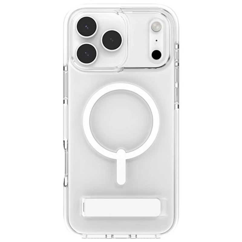 Étui rigide ajusté Santa Cruz Snap de ZAGG avec MagSafe et béquille pour iPhone 17 Pro Max - Blanc