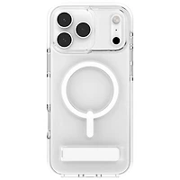 Étui rigide ajusté Santa Cruz Snap de ZAGG avec MagSafe et béquille pour iPhone 17 Pro Max - Blanc