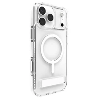 Étui rigide ajusté Santa Cruz Snap de ZAGG avec MagSafe et béquille pour iPhone 17 Pro Max - Blanc
