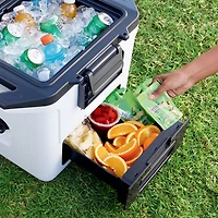 Ninja FrostVault Wheeled Cooler with Dry Zone - 29L (30 Qt) - Cloud White