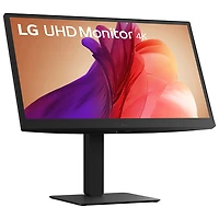 Moniteur DEL IPS Ultra HD 4K gris à gris 5 ms 60 Hz UltraFine 27 po de LG (27BA45U-B) - Noir