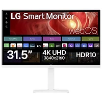 Moniteur intelligent webOS DEL IPS Ultra HD 4K gris à gris 5 ms 60 Hz 27 po de LG (27U730SA-W) - Blanc