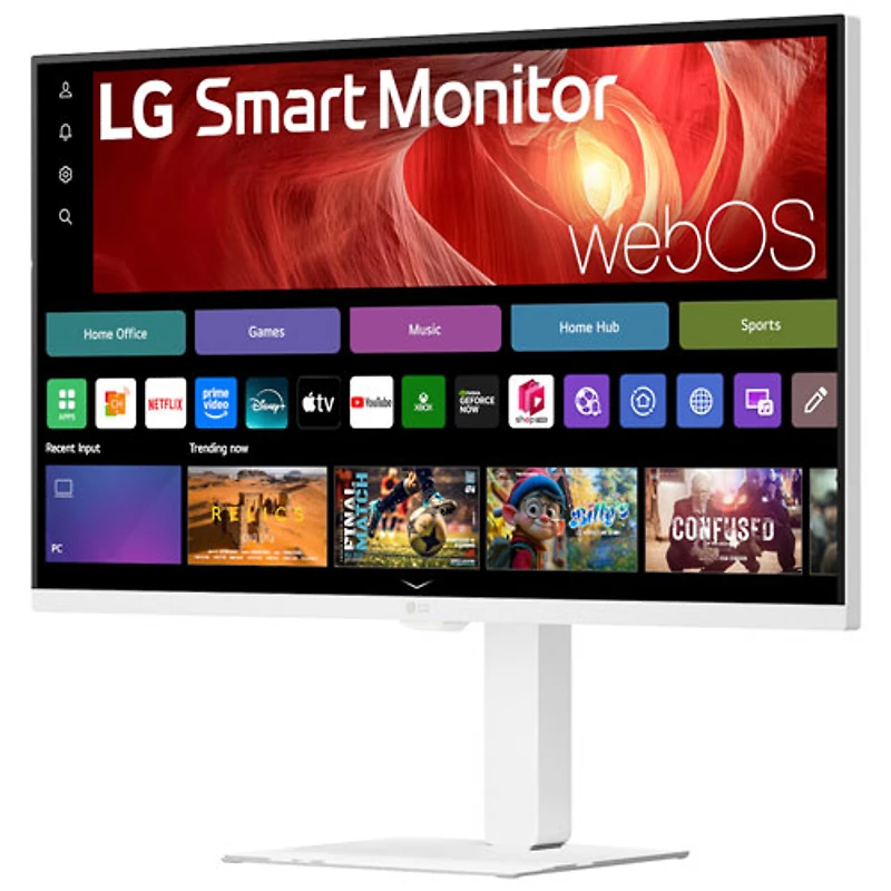 LG 32" 4K Ultra HD 60Hz 5ms GTG VA LED webOS Smart Monitor (32U720SA-W) - White