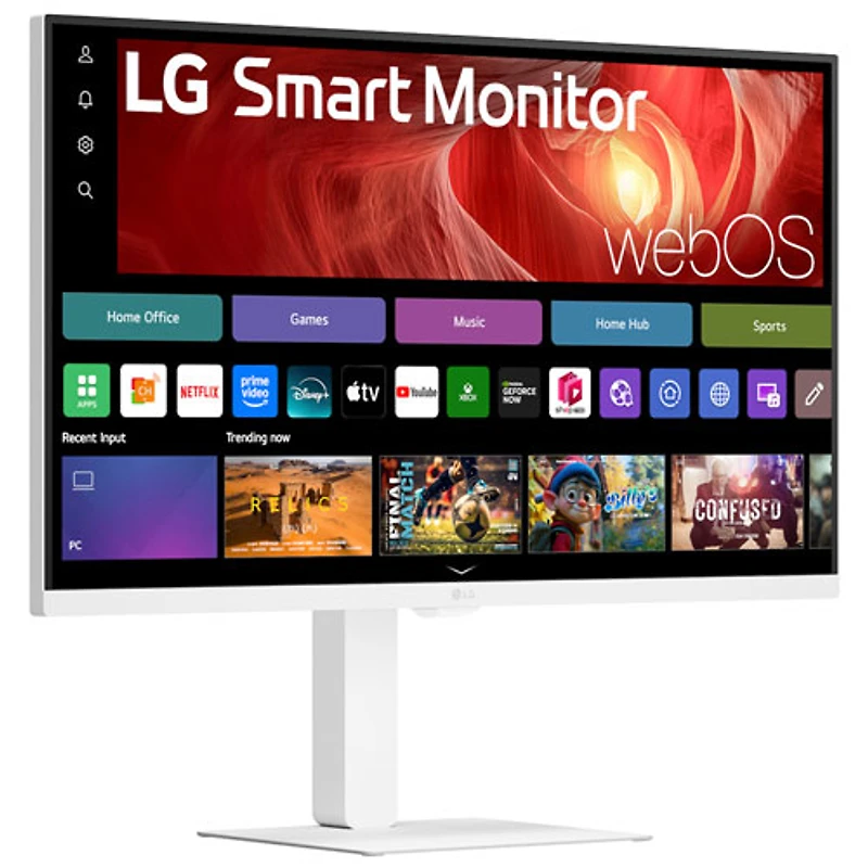 LG 32" 4K Ultra HD 60Hz 5ms GTG VA LED webOS Smart Monitor (32U720SA-W) - White