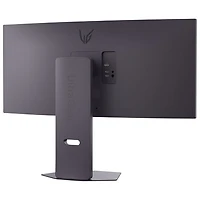 Moniteur de jeu incurvé DEL AV WQHD gris à gris 5 ms 160 Hz 34 po FreeSync de LG (34G600A-B) - Noir