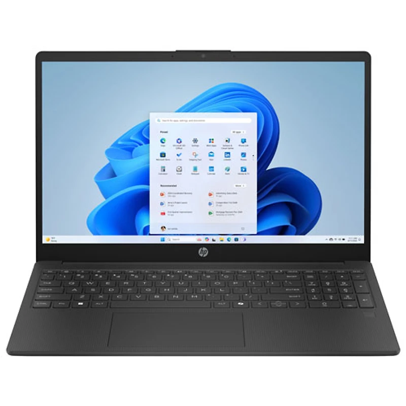 HP 15.6" Laptop - Jet Black (Intel Core 7-150U/16GB RAM/512GB SSD/Windows 11)