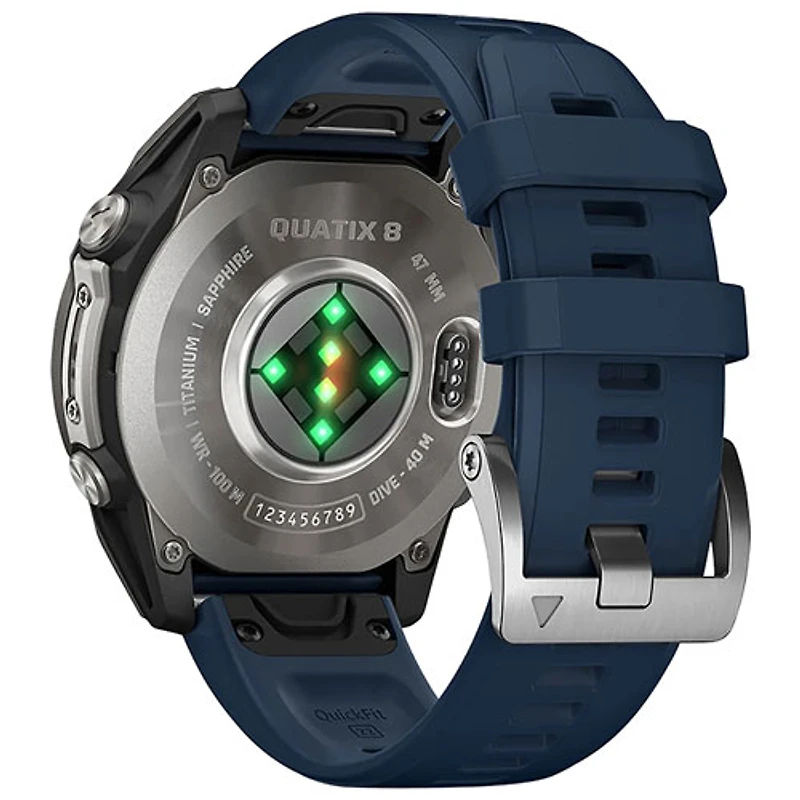 Montre intelligente GPS de mm Quatix 8 AMOLED de Garmin