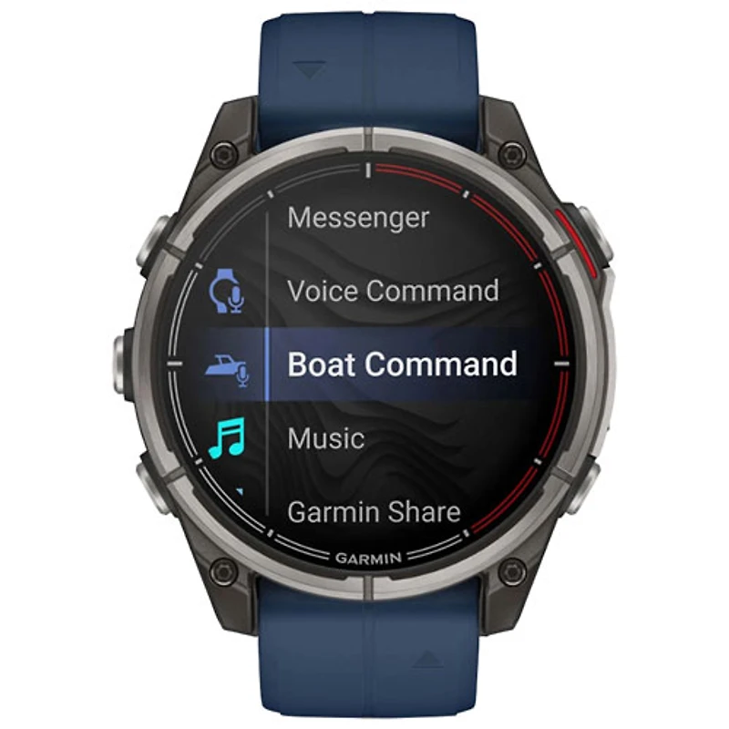 Garmin Quatix 8 AMOLED 47mm GPS Smartwatch - Captain Blue