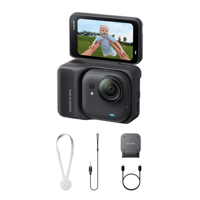 Insta360 GO Ultra Waterproof 4K 360° Sports Camera - Black