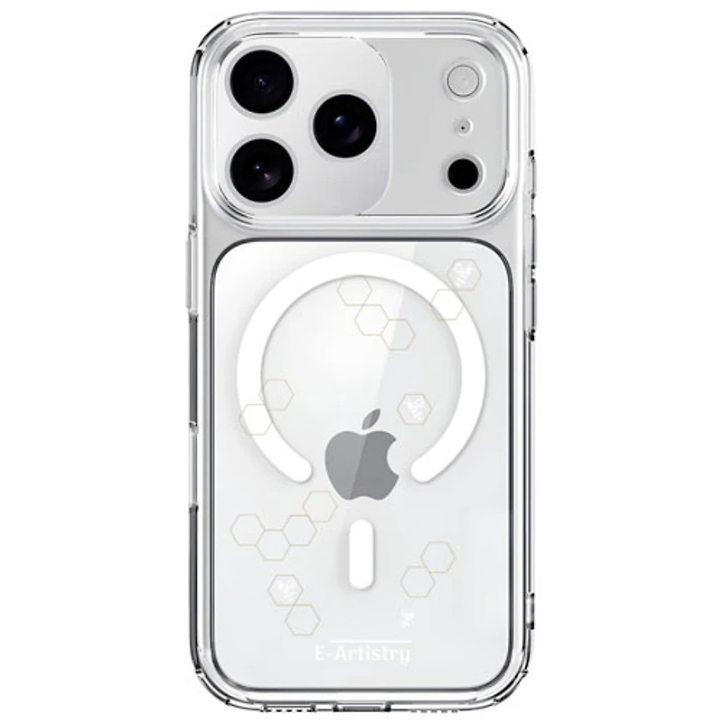 E-Artistry Signature Honeycomb Fitted Hard Shell Case with MagSafe for iPhone 17 Pro - Gold