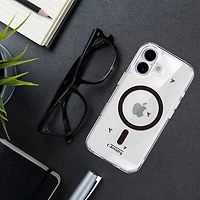 Étui rigide ajusté Signature Honeycomb d'E-Artistry avec MagSafe pour iPhone 17 - Argenté
