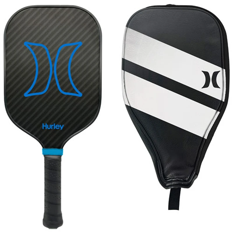 Sac et raquette de pickleball en fibre de verre de Hurley - Noir/Bleu